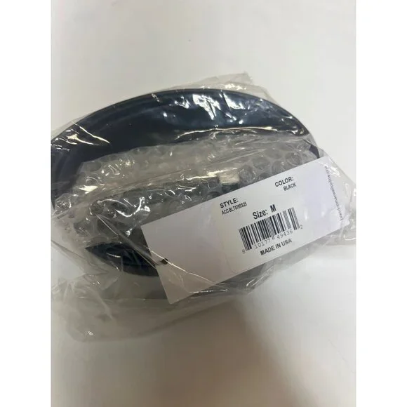 Brandon Maxwell Lucite Buckle Leather Belt Black Size Medium NWT display picture 2